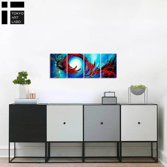 絵画 インテリア 壁掛け/螺旋の抽象B モダン アートパネル 油絵 おしゃれ 壁掛け 絵 玄関 Sサイズ 油彩画_1