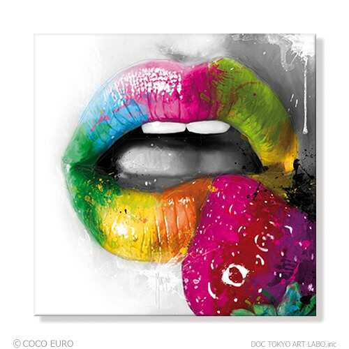 【楽天ランキング1位獲得】PLEXIGLAS Fruity Kiss II SIZE 690x690mm 絵画 インテリア おしゃれ 壁掛け 絵 ポップアート ビビッド /上位