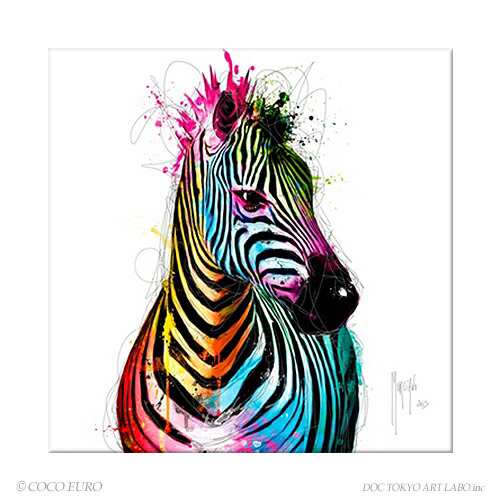 PLEXIGLAS Zebra Pop SIZE 690x690mm 絵画 インテリア おしゃれ 壁掛け 絵 ポップアート ビビッド /上位モデル