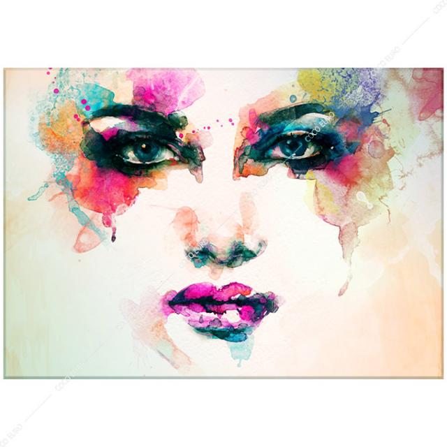絵画 インテリア PLEXIGLAS Visage de femme2  70cmx100cm アート 装飾 壁 絵 ココ コブラアート 高級感 フレームレス