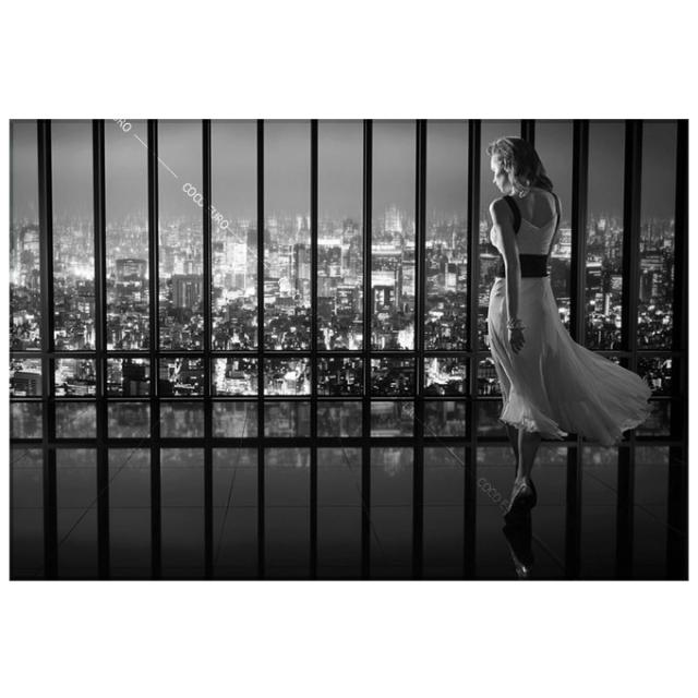 【THE LUXE】アート インテリア VieNocturneUrbaine/URBAN NIGHT 80cmx120cm 壁掛け おしゃれ 絵 壁装飾 上位モデル マテリアル