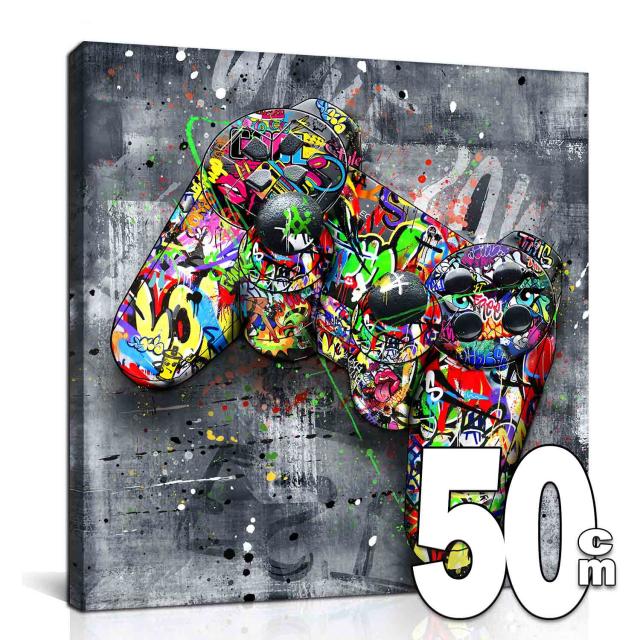 ＼大きめ 50サイズ／ARTJOY GAMEPAD 50cm アートパネル 壁掛け 絵画 インテリア おしゃれ 玄関 リビング グラフィック アート 人気 ブランド 北欧 モダン アートボード グレー 赤 黄色 ピンク コントローラ 絵 ゲームの絵 limitedtimesp