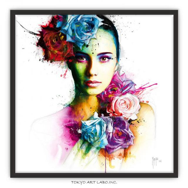 Ambre 絵画 壁掛け 額入り ポスター アートフレーム おしゃれ 額入り 海外 デザイン アーティスト 額付き女性画 魅惑 デザイナーズ ビビッド 額付き 鮮やか カラフル ゴージャス スタイリッシュ 大きな絵 現代的 華やか 耽美 作家 額絵 豪華 注目作家 東京アートラボの通販は