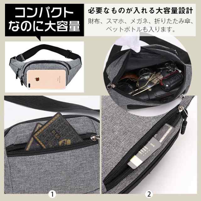 ウエストポーチ メンズ レディース 男女兼用 ボディバッグ ウエストポーチ メンズ レディース 男女兼用 ボディバッグ