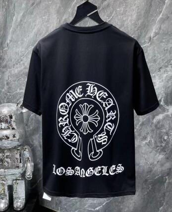 CHROME HEARTS クロムハーツ 夏服 CH 半袖tシャツ プリント サンスクリット ラウンドネック コットン カップル 軽量 洋服  カットソーの通販はau PAY マーケット - 原動力 | au PAY マーケット－通販サイト