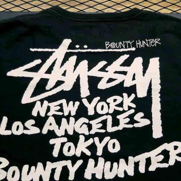 STUSSY ステューシー x BOUNTY HUNTER バウンティーハンター 30TH ANNIVERSARY TEE 30周年記念 ワールドツアー  Tシャツ ブラックの通販はau PAY マーケット - 原動力 | au PAY マーケット－通販サイト