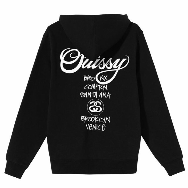 限定セール】STUSSY WORLD TOUR ZIP HOOD ステューシー スウェット 