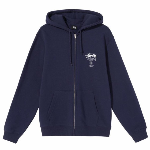 journalstandardステューシー WORLD TOUR ZIP HOODIE/ジップ/パーカー XL