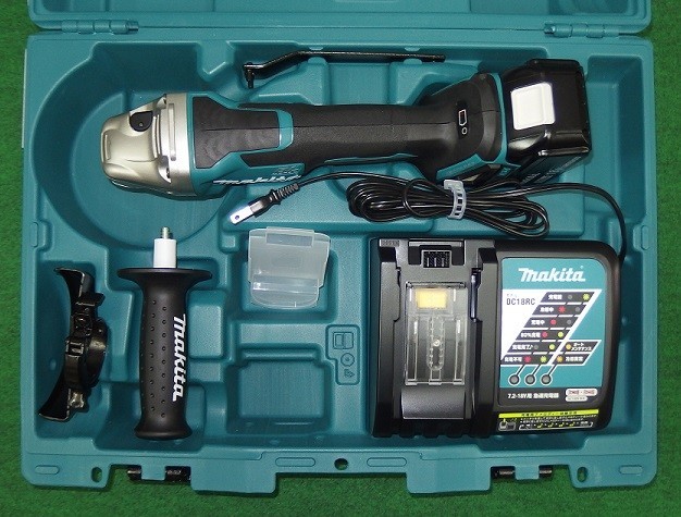 マキタ GA408DRG 18V-100mmブレーキ付充電式ディスクグラインダ パドルスイッチ式 6.0Ahバッテリ1個付セット 新品の通販は