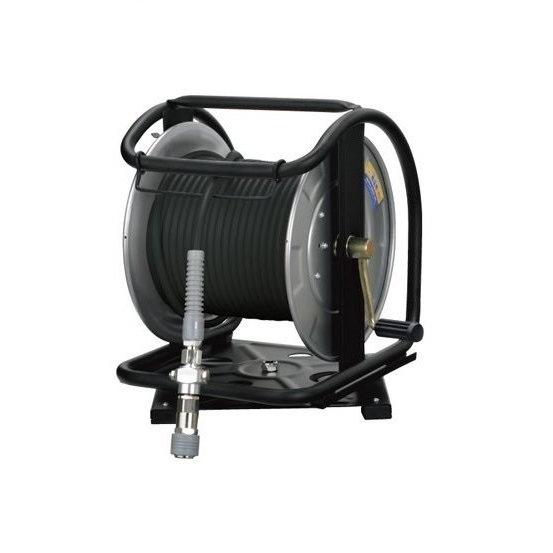 マッハ GHD-630TC-S 回転台+高圧用スーパ−スムージーホース付SUS製C型ドラム φ6x30m 黒 新品 GHD630TCS フジマックの通販は