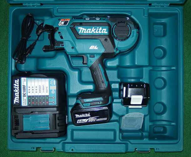 マキタ TR180DRGX 充電式鉄筋結束機 18V-6.0Ahバッテリ2個付セット 新品 代引便不可 ツインタイヤ リバ−タイヤの通販は