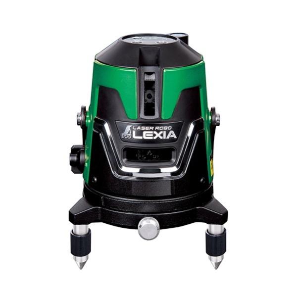 シンワ測定 70853 レーザーロボ LEXIA グリ−ン 31 大矩照射（縦ライン2本）・横・地墨 受光器+三脚付セット 新品 レクシア 70843