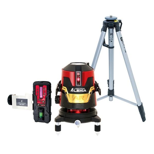 シンワ測定 70913 レーザーロボ LEXIA レッド 31AR 横全周・大矩（縦ライン2本）・地墨 受光器+三脚付セット 新品 レクシア 70903_1