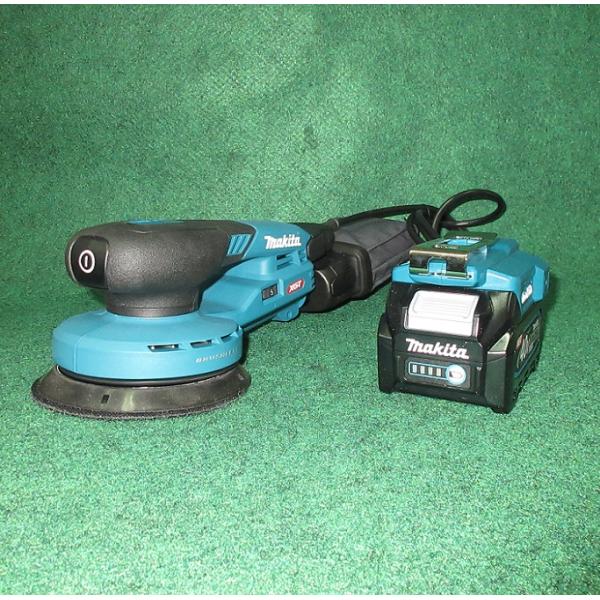 マキタ BO001CGZ+A-77394+BL4025x2+DC40RA 40Vmax 充電式ランダムオービットサンダ ぺ−パ−寸法:φ125mm 本体のみ+1.6mバッテリアダプタ+2.5Ahバッテリx2個+充電器付セット 新品