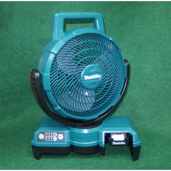 マキタ CF202DZ+BL1015+DC10SA 10.8V 自動首振機能付充電式ファン 羽根径235mm 青 1.5Ahバッテリx1個+充電器付セット 新品 扇風機