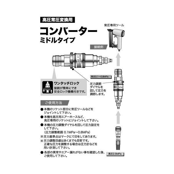 マッハ CVM-18 コンバーター 高圧→常圧変換器 ミドルタイプ 新品 フジマック CVM18_1