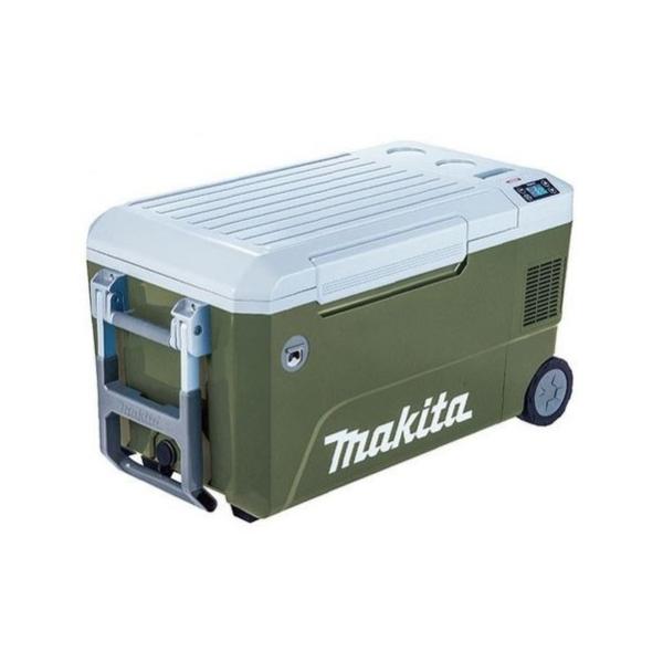 マキタ CW002GZO+BL1860Bx2+DC18SH 充電式保冷温庫 大容量:50L 18V-6.0Ahバッテリx2+2口充電器付セット オリ−ブ 新品 代引不可 一部地域発送不可
