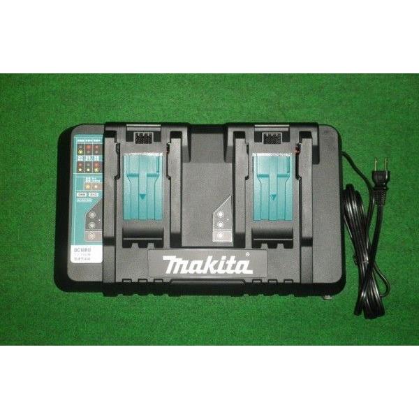 マキタ DC18RD 14.4V-18Vスライド式バッテリ対応2口急速充電器 2本