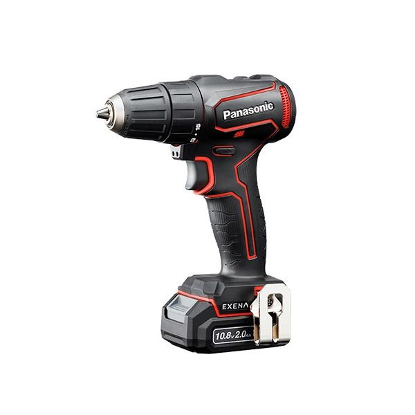 パナソニック EZ1D31F10D-R 10.8Vドリルドライバ− チャックタイプ 2.0Ah電池パックx2個+充電器付セット 1.2kgの軽量コンパクトでパワフルな穴あけ 赤 新品