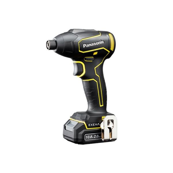 パナソニック EZ1P31F10D-Y 10.8Vインパクトドライバ− 2.0Ah電池パックx2個+充電器付SET 軽量コンパクトで165N・mのハイパワ− 黄 新品 EZ1P31