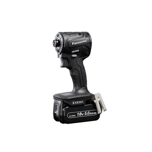 パナソニック EZ1PD1J18D-B 18Vインパクトドライバ− EXENA 18V-5.0Ah電池パックx2個+充電器付セット 業界最短ヘッドサイズ 黒 新品 EZ1PD1J18D