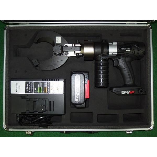パナソニック EZ45A6K-B 18Vデュアル充電式ケーブルカッター CV250mm2まで圧着可能 18V-5.0Ah電池パックx1個+充電器付セット 新品 代引不可