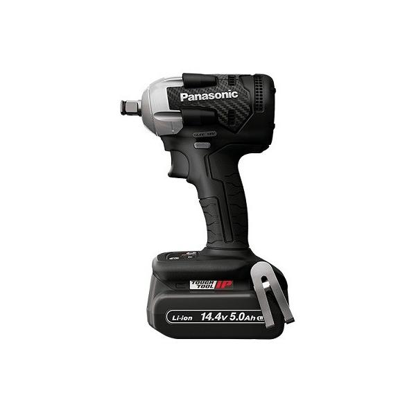 パナソニック EZ75A8LF2G-B 14.4Vインパクトレンチ 12.7sq パワフル260N・m Cバネ付 14.4V-5.0Ah電池パックx2個+充電器付セット 黒 新品