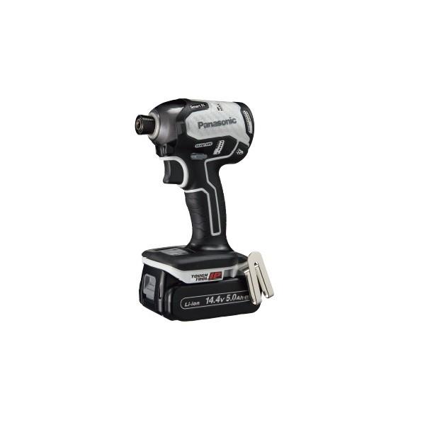 パナソニック EZ76A1LJ2F-H 14.4Vインパクトドライバ− 5.0Ah電池パックx2個+充電器付セット 連続作業に強い ネジ締めが速い グレ− 新品 EZ76A1
