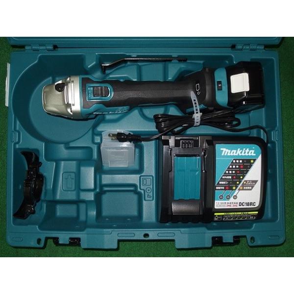 マキタ GA412DRG 18V-100mm 無線連動対応充電式ディスクグラインダ ダイヤル変速付 6.0Ahバッテリx1個+充電器付セット 新品