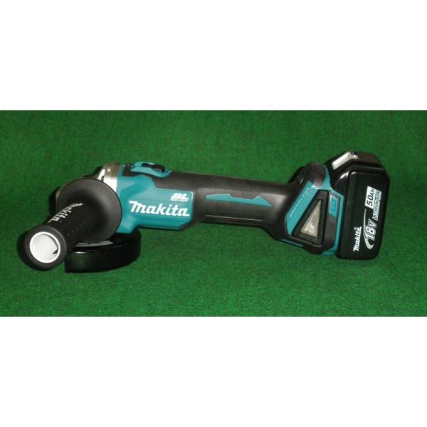 マキタ GA508DRG 18V-125mmブレーキ付充電式ディスクグラインダ パドルスイッチ式 6.0Ahバッテリ1個付セット 新品_2