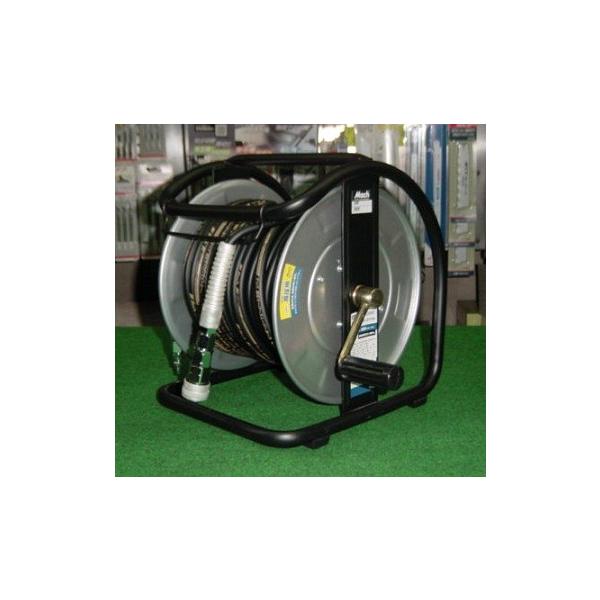 マッハ GHD-630C 高圧用スーパ−スムージ−ホース付C型ドラム φ6x30m 黒 新品 GHD630C フジマック