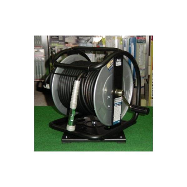 マッハ GHD-630TC 回転台+高圧用スーパ−スムージ−ホース付C型ドラム φ6x30m 黒 新品 GHD630TC フジマック