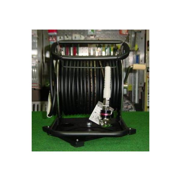 マッハ GHDAL-630TC-S スイングカプラ+回転台+高圧用スーパ−スムージ−ホース付SUS製C型ドラム φ6X30 黒 新品 GHDAL630TSC フジマック