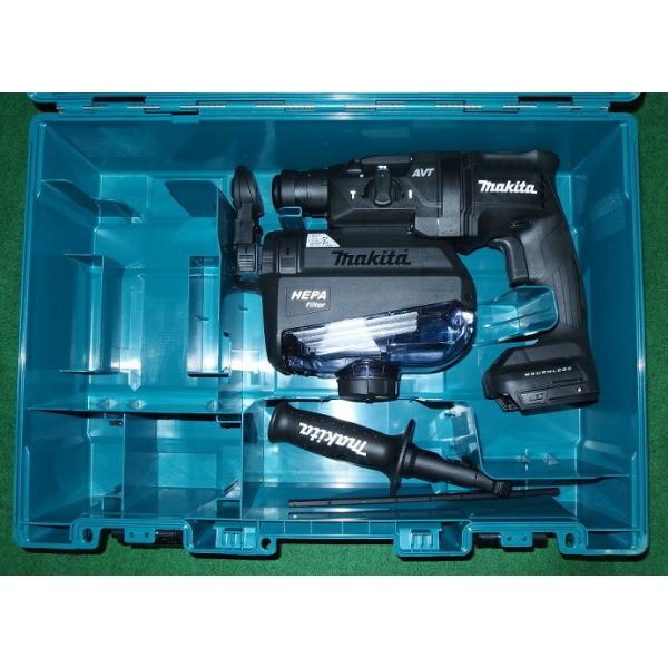 マキタ HR182DZKB+DX05 18V-18mm 無線連動対応 吸塵ハンマドリル 本体+ケース+集塵システム バッテリ・充電器別売 黒 A-68476 新品