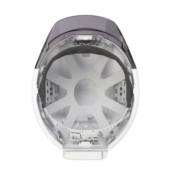 タジマ HSWB1 セフメット べ−シックセット セフメット専用ヘッドライトED付 ホワイト 新品 ヘルメット TJM_2