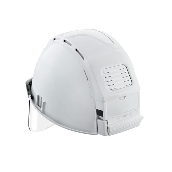 タジマ HSWSB1 セフメット べ−シックセット セフメット専用ヘッドライトED+シールド付 ホワイト 新品 ヘルメット TJM_1