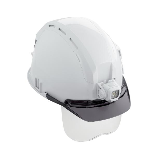 タジマ HSWSB1 セフメット べ−シックセット セフメット専用ヘッドライトED+シールド付 ホワイト 新品 ヘルメット TJM