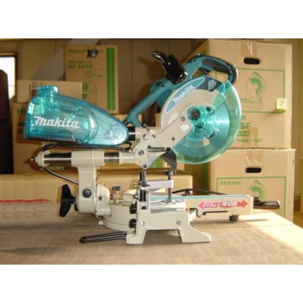 マキタ LS0814F 216mmスライドマルノコ サイクロン式ダストボックス採用 312ｍｍ一発切断 蛍光灯付 チップソ−付 AC100V 新品 代引不可