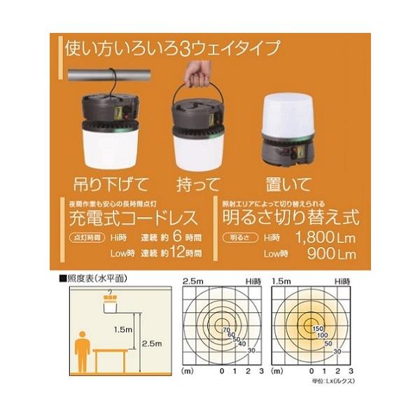 ハタヤ LTL-20B 屋外用充電式LED吊り下げ灯 20W 新品_1