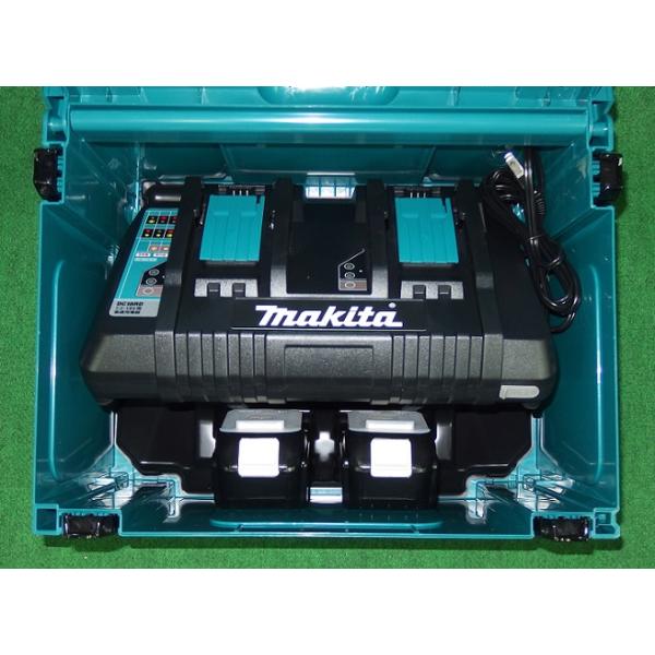 マキタ ML008G+BL1860Bx2+DC18RD 充電式LEDスタンドライト 最大光束10000lm 14.4V/18V/40Vmaxバッテリ+AC100V対応 18V-6.0Ahバッテリx2個+2口急速充電器付セット 新品 代引不可_3