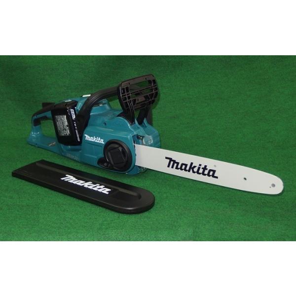 送料無料 マキタ MUC353DPG2 18Vx2=36V 充電式チェーンソー ガイドバ−長さ350mm 91PXチェ−ン刃付 リヤハンドル 青 6.0Ahバッテリ2個付セット 新品