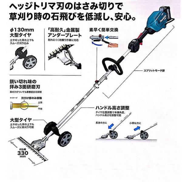 マキタ MUX18DWFN 18V 充電式スプリットグランドトリマ 分割棹式 草刈時の石飛び等を低減 3.0Ahバッテリ1個+充電器付セット 新品 代引不可 EN424MP A-76146 A76146_1