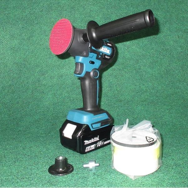 マキタ PV300DRG 18V 充電式サンダポリッシャ パッド寸法ポリッシャ:φ75mm サンダ:φ46 新品 ポリッシャ−