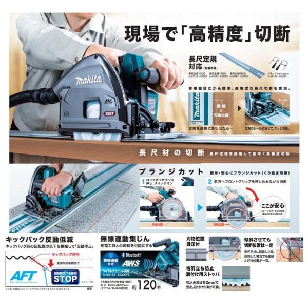 マキタ SP001GZ 40Vmax 165mm 充電式プランジマルノコ 現場で高精度切断 本体のみ バッテリ・充電器別売 新品