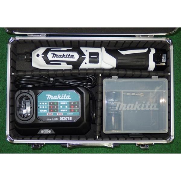 マキタ TD022DSHXW 7.2V 充電式ペン イパクトドライバ 最大締付トルク:25N・ｍ 1.5Ahバッテリx2個+充電器付セット アルミケ−ス付 白 新品