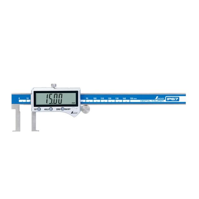 シンワ測定 19833 特殊形状 デジタルノギス インサイド測定 150mm 外側測定範囲:0.01〜150mm 内側測定範囲:20〜150mm 防塵防水 内溝の測定や外側測定に 新品
