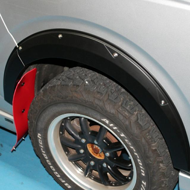 ハイエース 200系 車検対応 スタイリッシュフェンダー オーバー