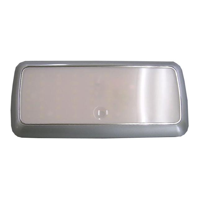 LEDスリムライト 角型 シルバー キャンピングカー パーツ 車用 DIY カスタム 増設 ルームランプ ラゲッジライト インテリア 電装 0317-S 【送料込み】