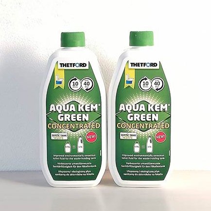 THETFORDセットフォード トイレタンク用消臭剤 アクアケムグリーン濃縮タイプ750mL 2本セット キャンピングカー等専用品の通販は 5,860円