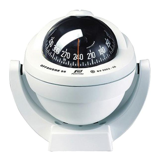 オフショア95 コンパス ブラケットマウント コニカルカード プラスチモ社製 12V/24V 対応 LED 19〜40フィート 船舶部品 ボート用品 方位磁石